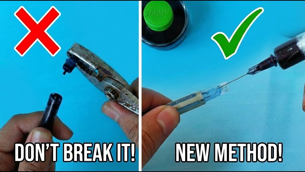 Refill Uniball Eye: Don't Pull The Tip! (Safe Method)