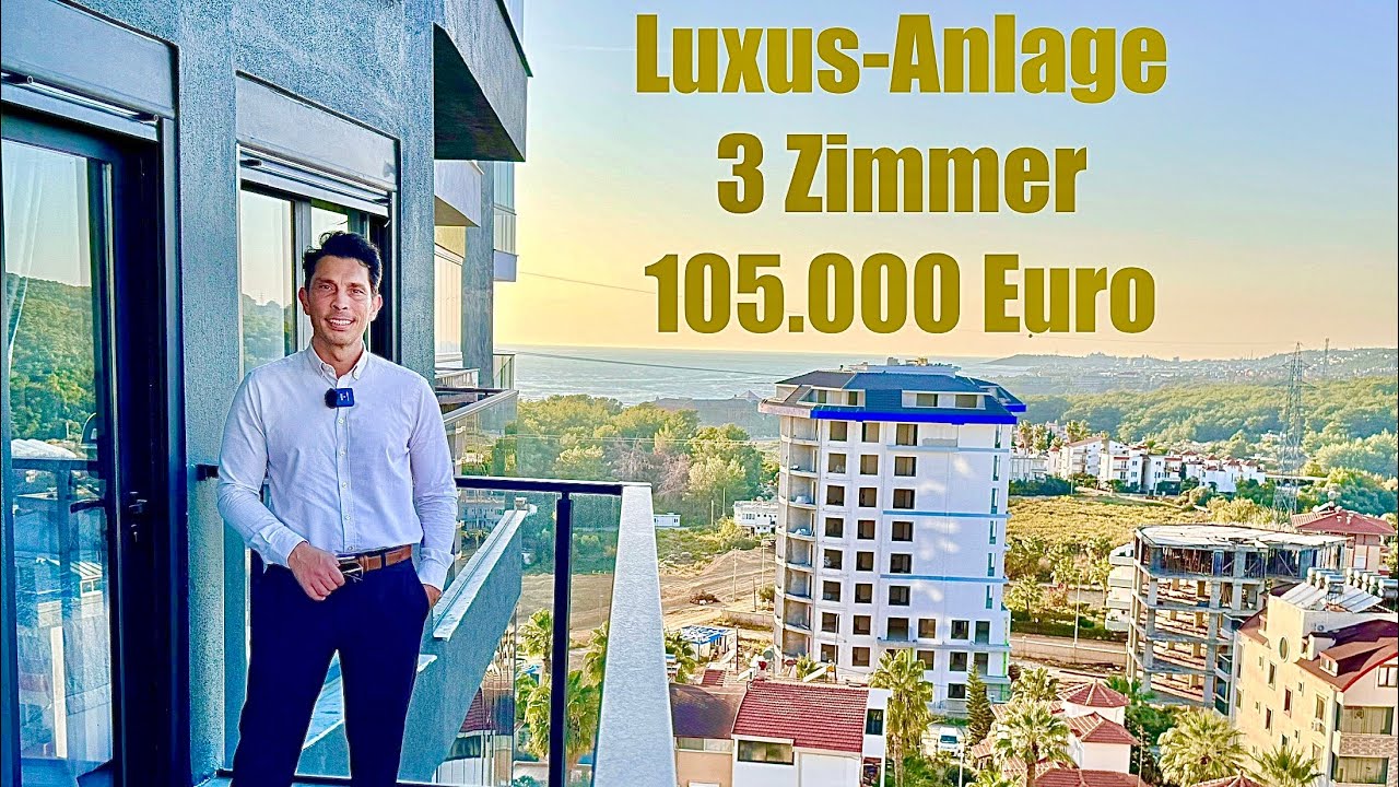 Meerblick-Luxus in Alanya – 3-Zimmer Wohnung zum Bestpreis 105.000 €