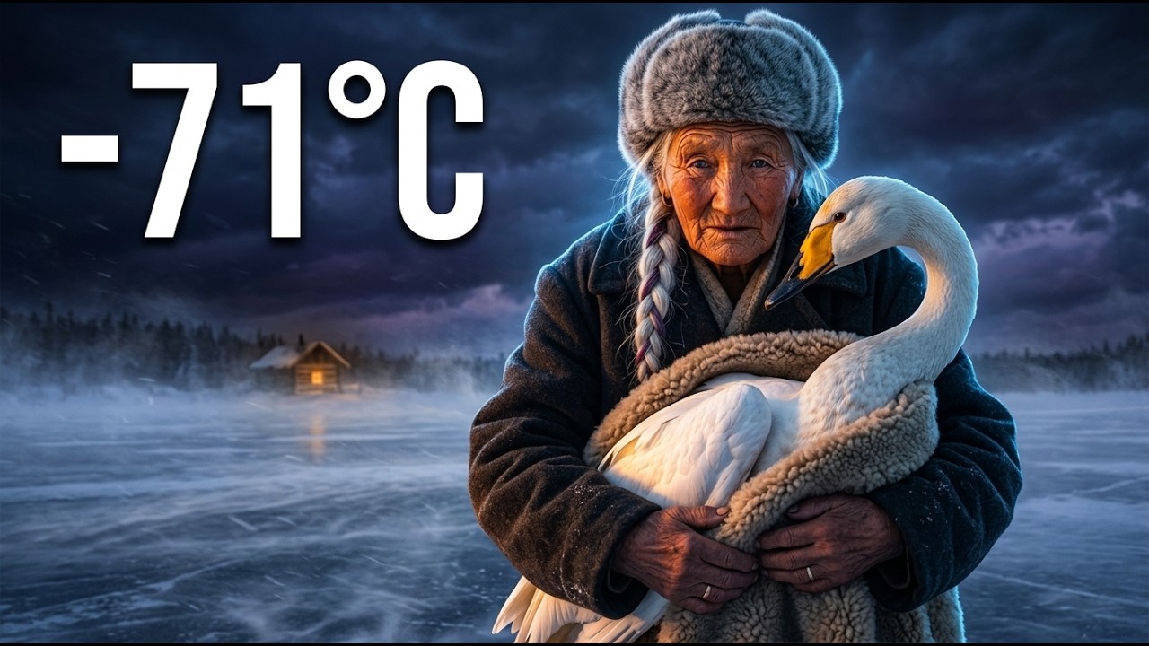 🦢 She saved a swan frozen in a lake at -75°C in Siberia and the ending...