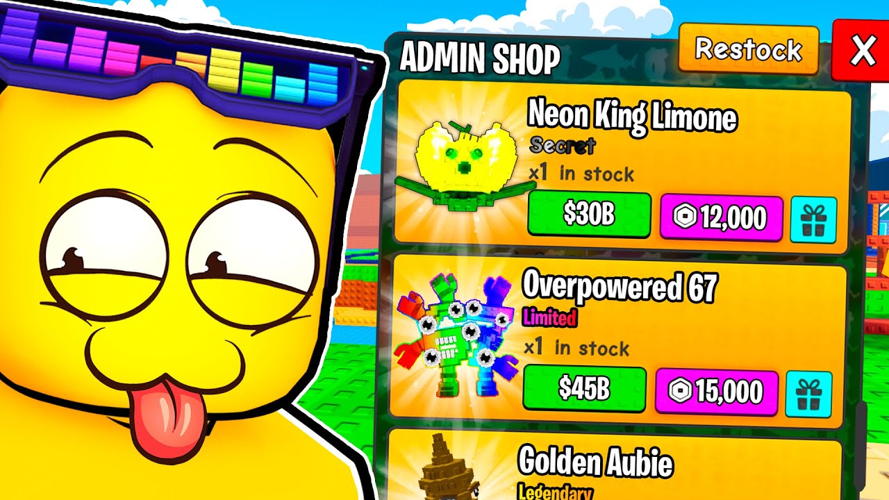 I GOT ADMIN PLANT Shop In Plants vs Brainrots