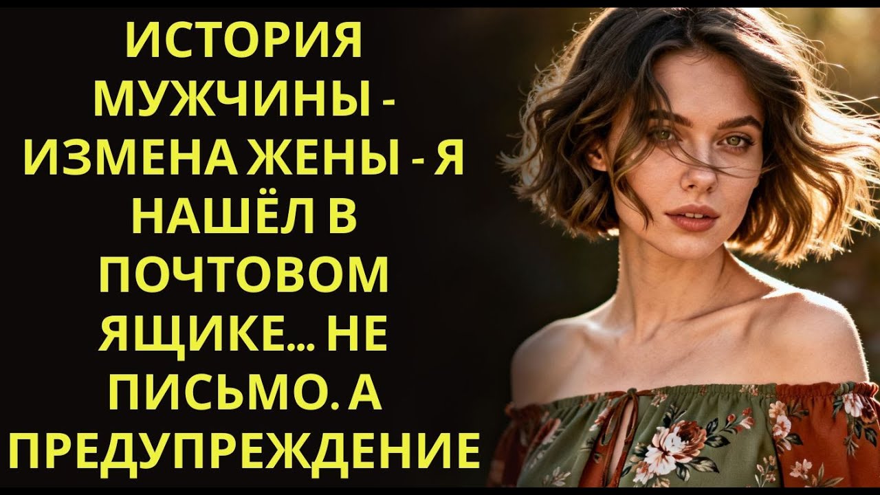 История мужчины   Измена Жены   Я нашёл в почтовом ящике… не письмо  А предупреждение