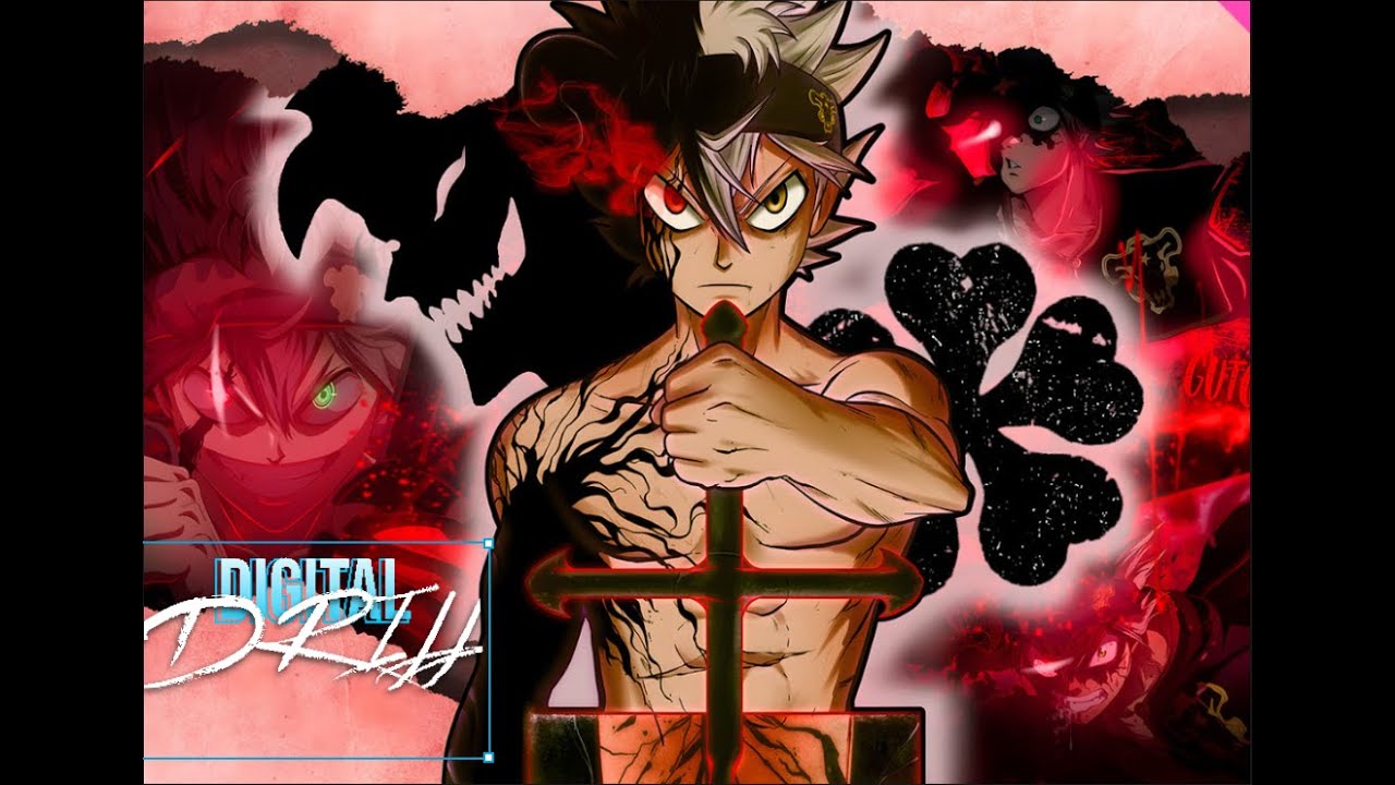 ASTA — TREVO NEGRO (ANTI-MAGIA)  - BLACK CLOVER