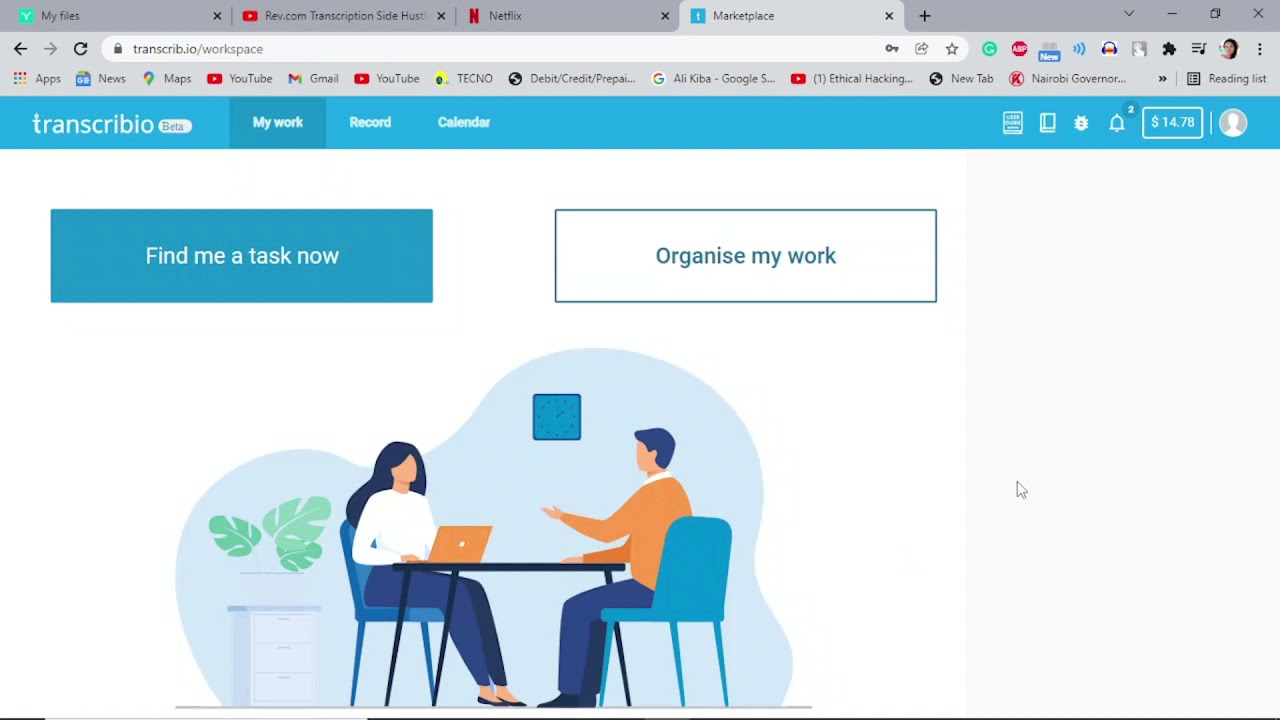 How to find jobs in transcribio  account | 2021