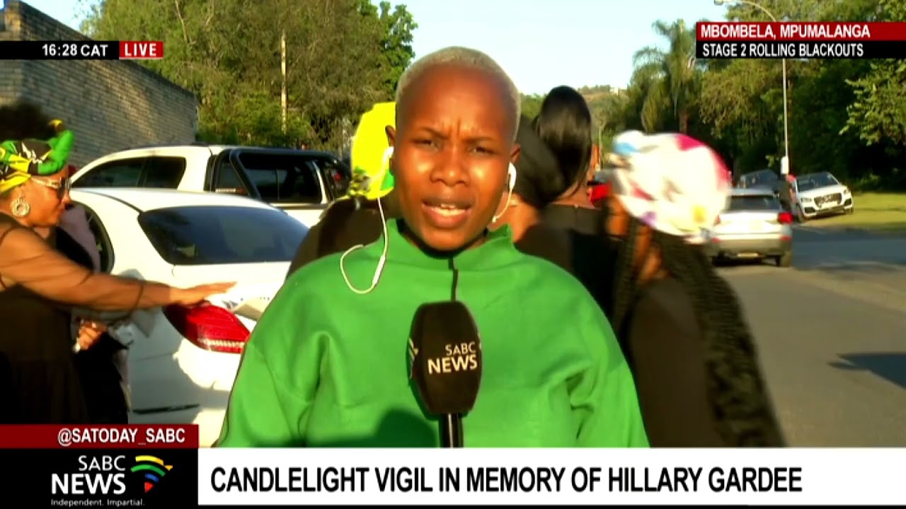 Activists against GBV hold a candlelight march and prayer session for Hillary Gardee