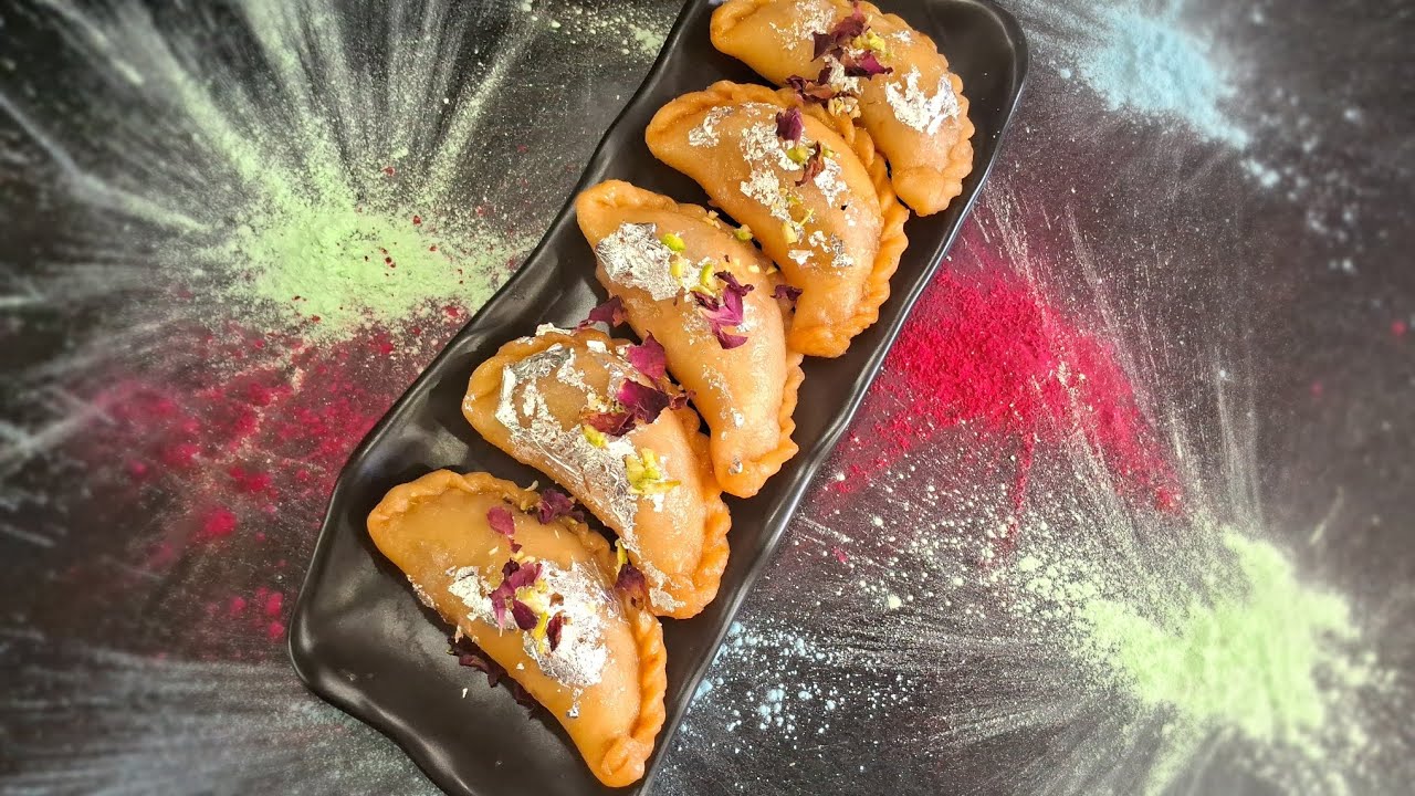 Is होली banaye  ye khasta Rose Mava गुझिया |अपने आपको खाने से रोक नहीं पायेंगे #holispecial #rose 