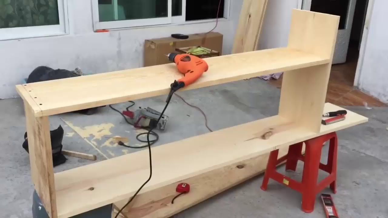 como fazer um rack de tv você também pode aprender link na descrição