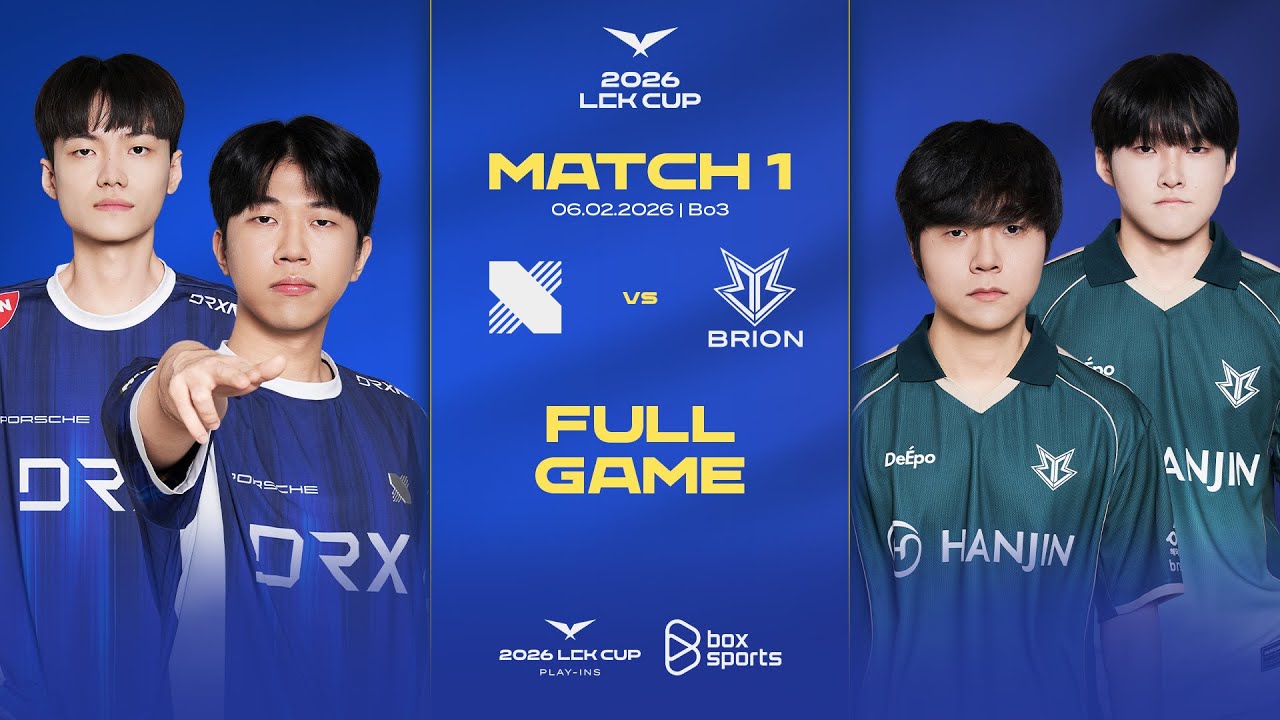 DRX vs BRO | Full Game 1, 2, 3 | R1M1 | LCK CUP 2026 Play-Ins