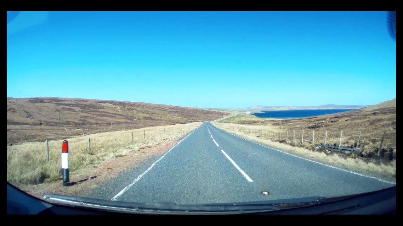 Voe to West Sandwick Beach, Yell - Driving in the Shetland Islands