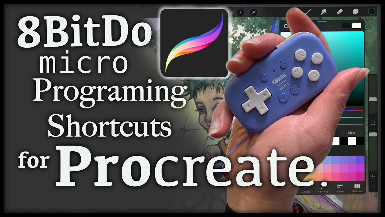How to use the 8BitDo Micro with Procreate