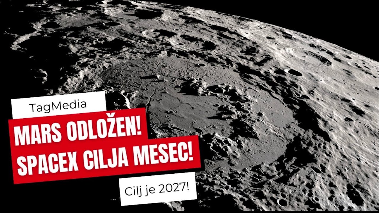 Mars odložen? SpaceX navodno cilja prvo bespilotno sletanje na Mesec 2027