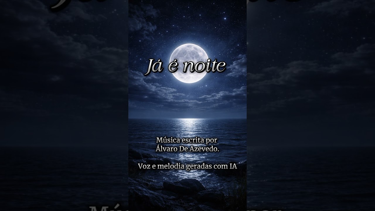 Já é noite – Música escrita por Álvaro De Azevedo. Voz e melodia feitas com IA