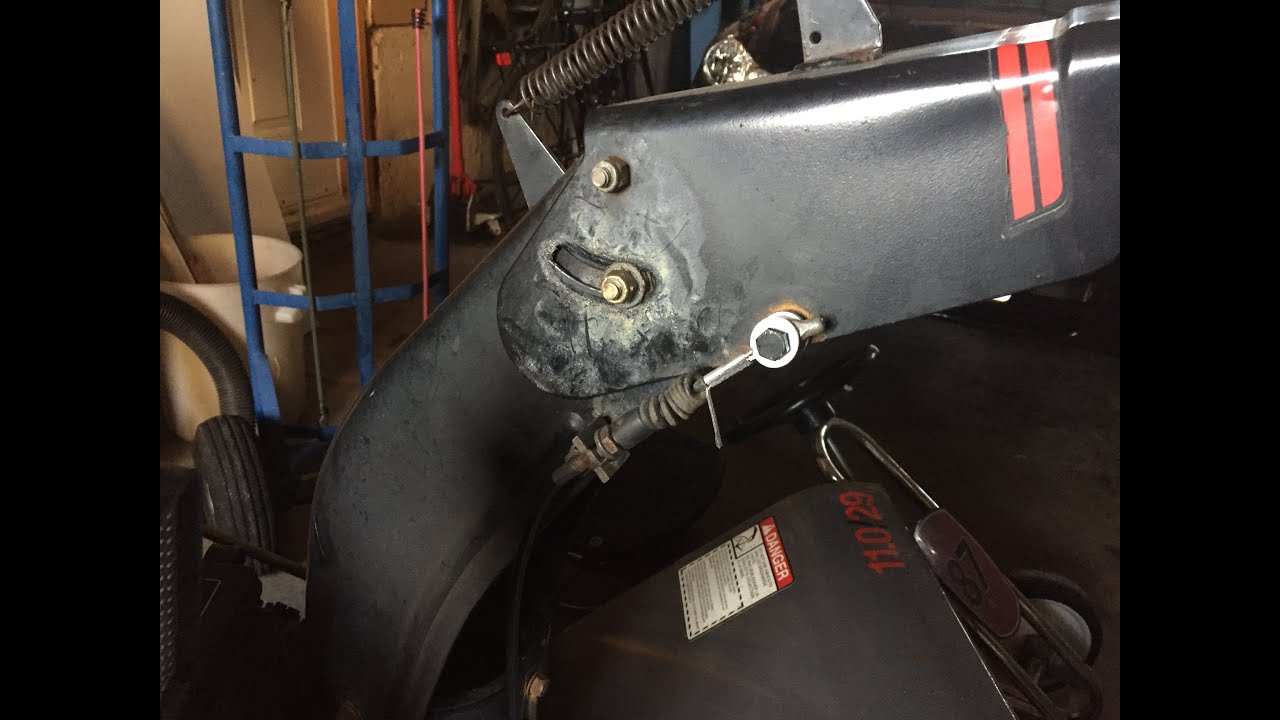 Broken Snowblower Chute Cable