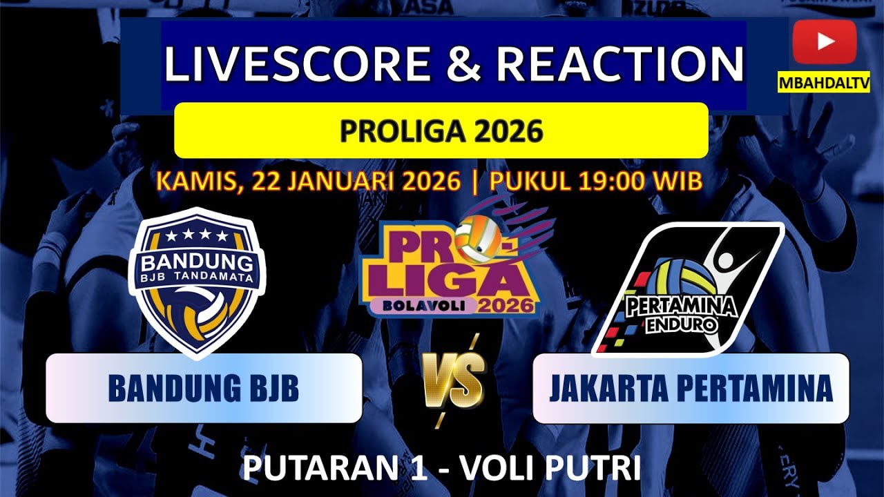 KAWAL MEGA! JAKARTA PERTAMINA ENDURO vs BANDUNG BJB TANDAMATA - LIVE REACTION PROLIGA 2026 VOLI