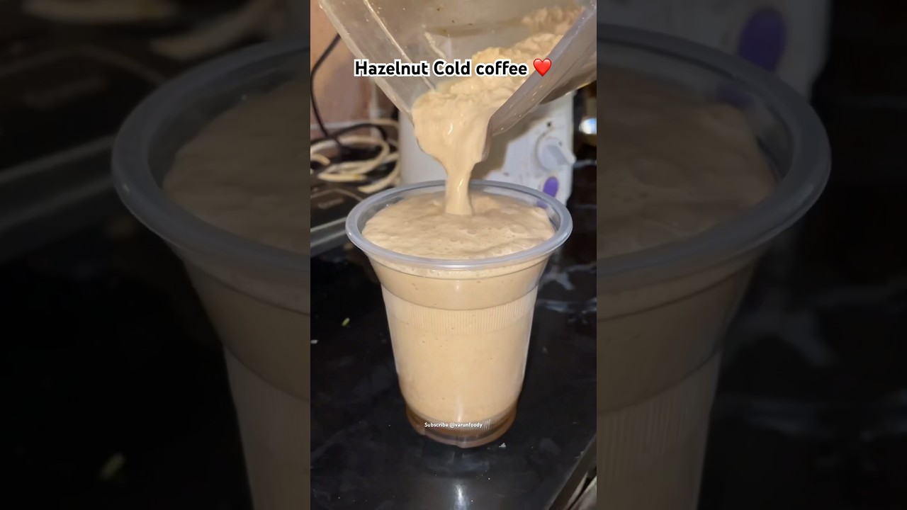Hazelnut Cold Coffee My favourite #coffee #delhi #foodie #shorts