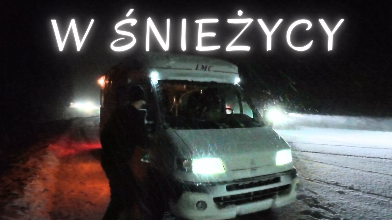 Kamperem w burzy śnieżnej ❄️ Trudny powrót do domu.