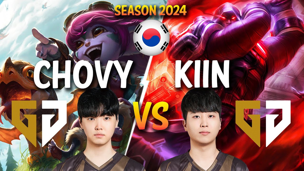GEN Chovy vs GEN Kiin - Chovy TRISTANA vs Kiin JAYCE Mid - Patch 14.7 KR Ranked CHALLENGER | lolrec