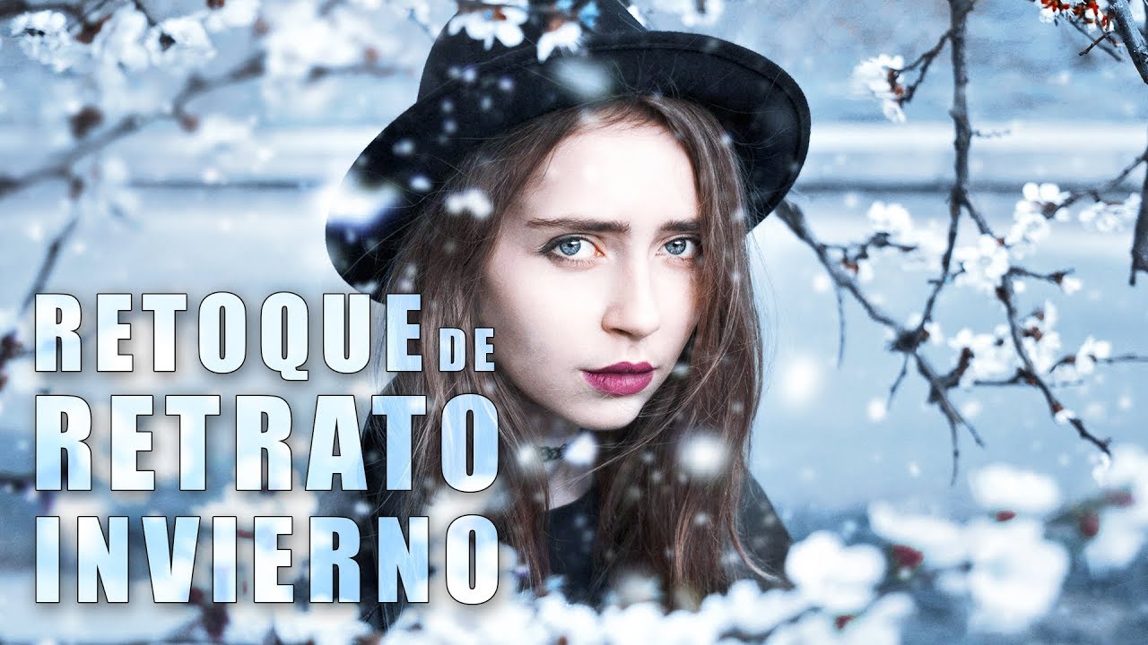 Retoque de retrato en Photoshop - Añadir tonos fríos y nieve