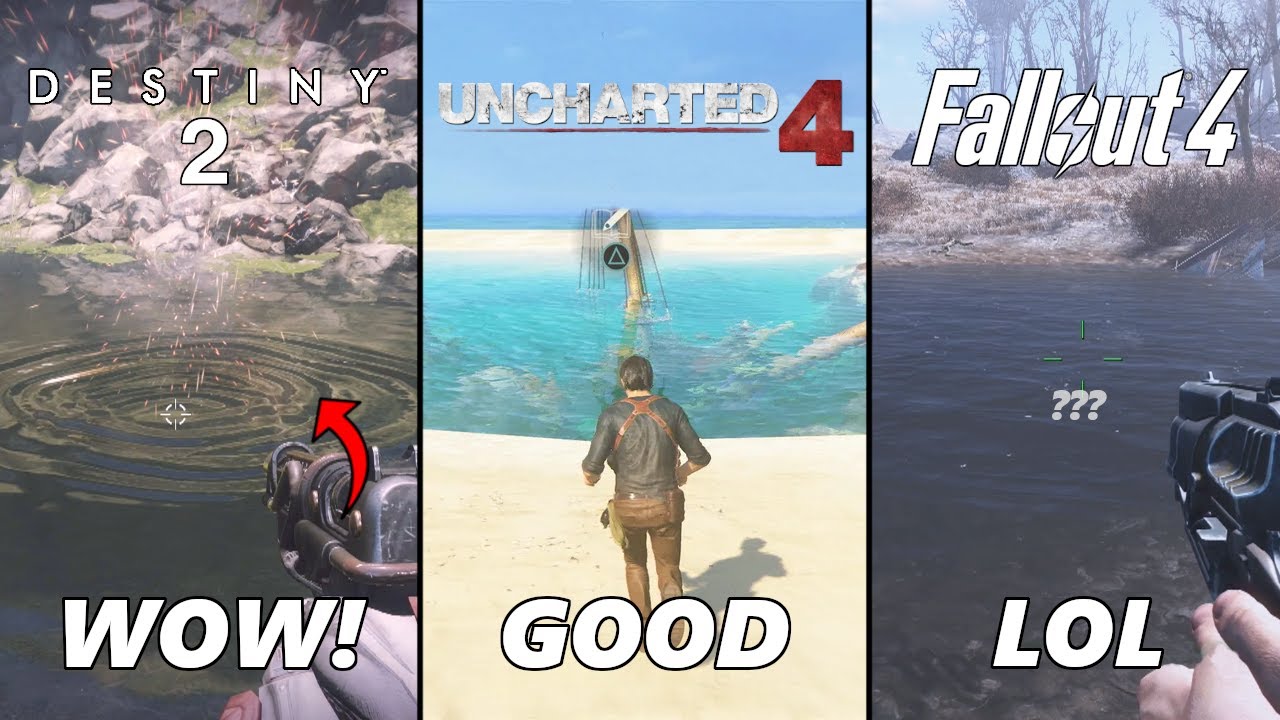 Water Physics in 9 Different Games - PART 2