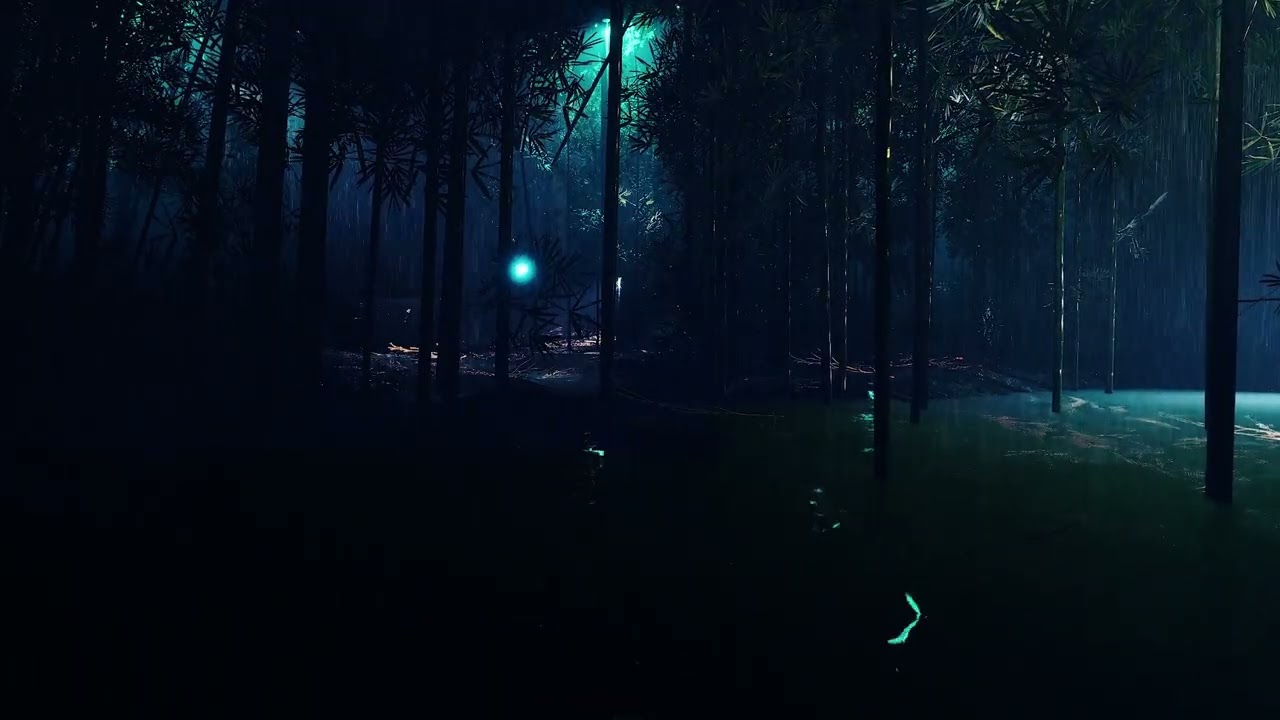 Night Forest Rain 🌧️ Relaxing Sleep & Study Sounds (3 Hours)