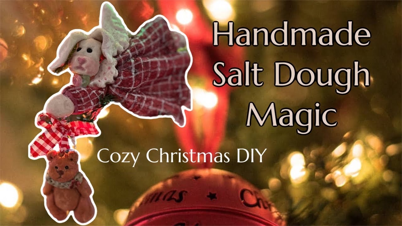 Bunny Angel Salt Dough Ornament 