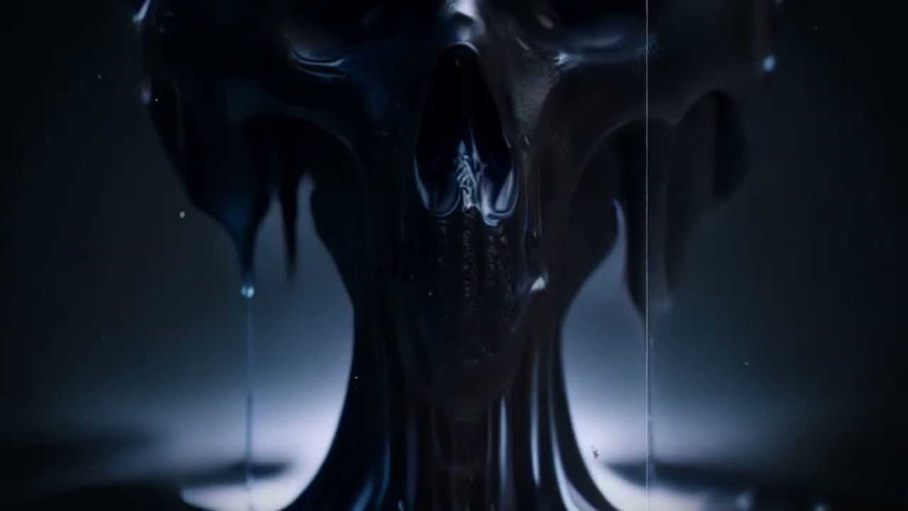 Liquid Skulls - Short AI Animation Video   
