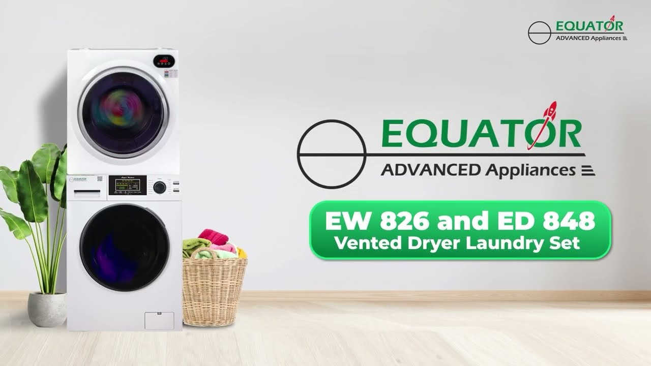 Equator ECONOMY Stackable Washer & Dryer | Smart & Space-Saving 🏡 #LaundrySolutions