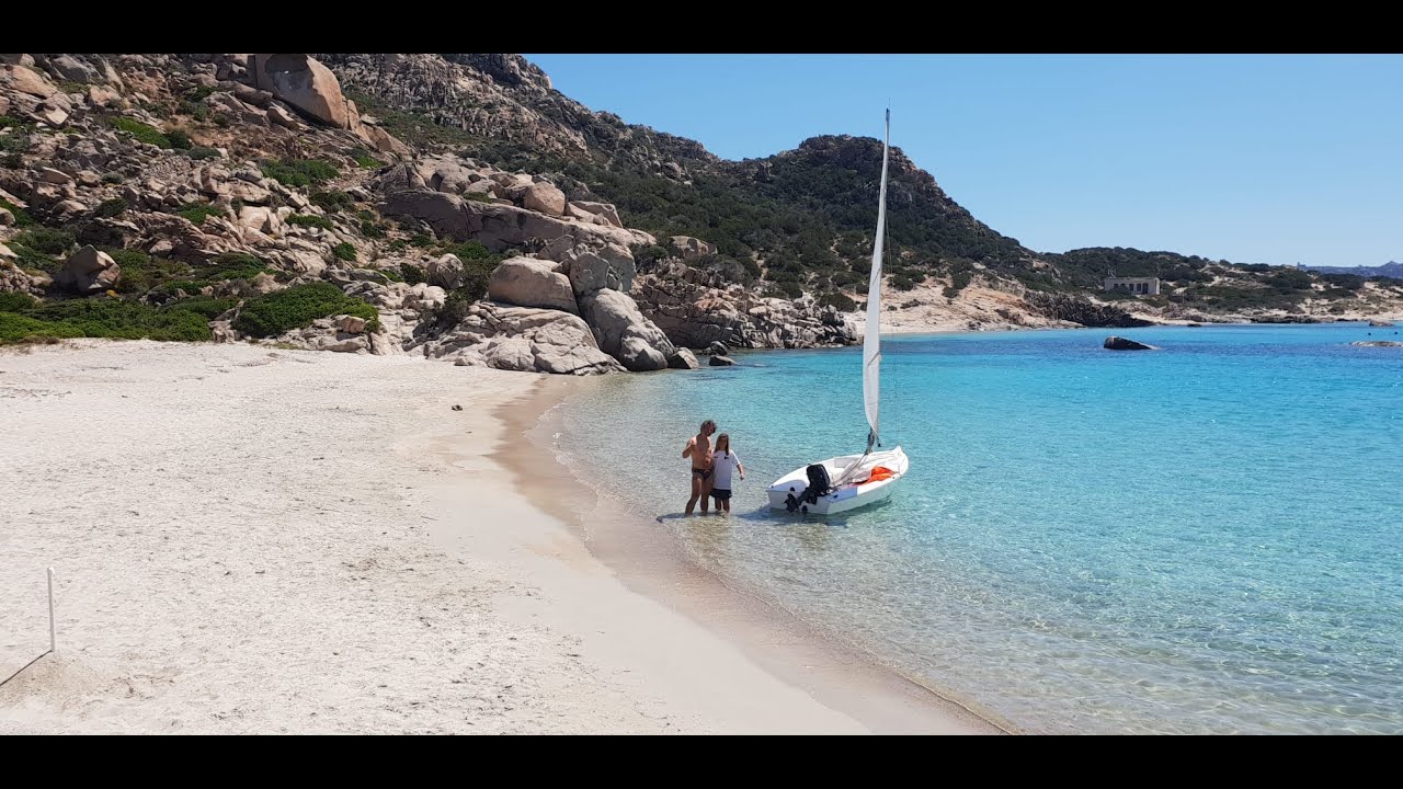 Sardegna, La Maddalena, isola di Spargi...Cala Corsara e Soraya in barca a vela...deriva Skipper CNA