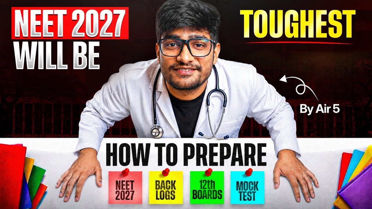 ONLY WAY to Clear NEET 2027 with 12th Boards Proof ‼️Complete Plan - by AIR 5 
