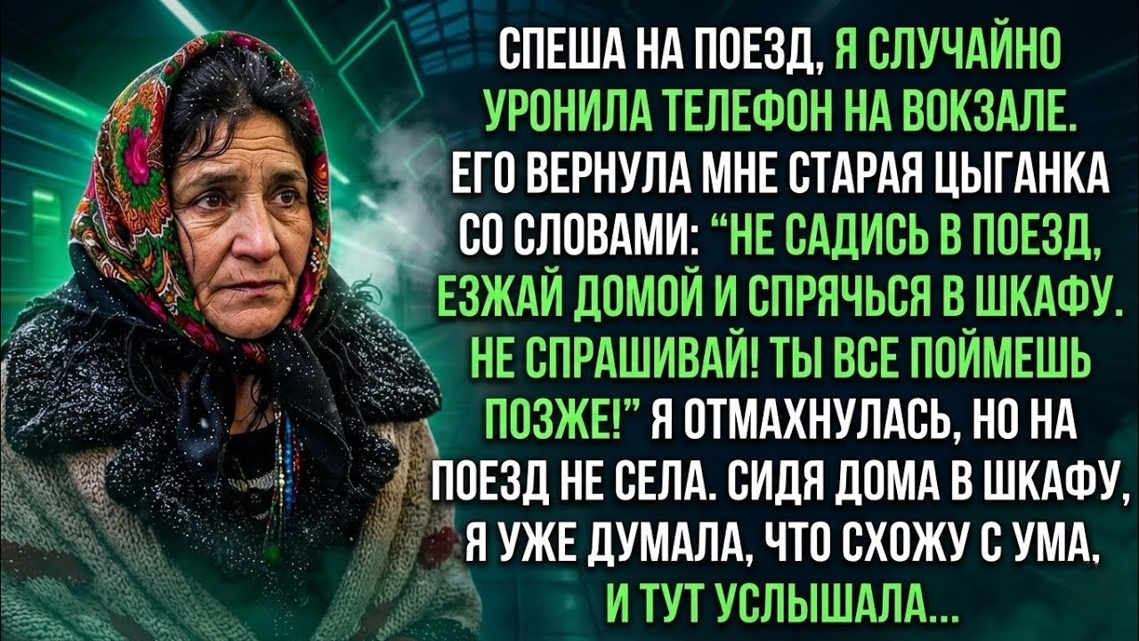 Спеша на поезд, я уронила телефон на вокзале. Его вернула мне старая цыганка и попросила ( Рассказ )