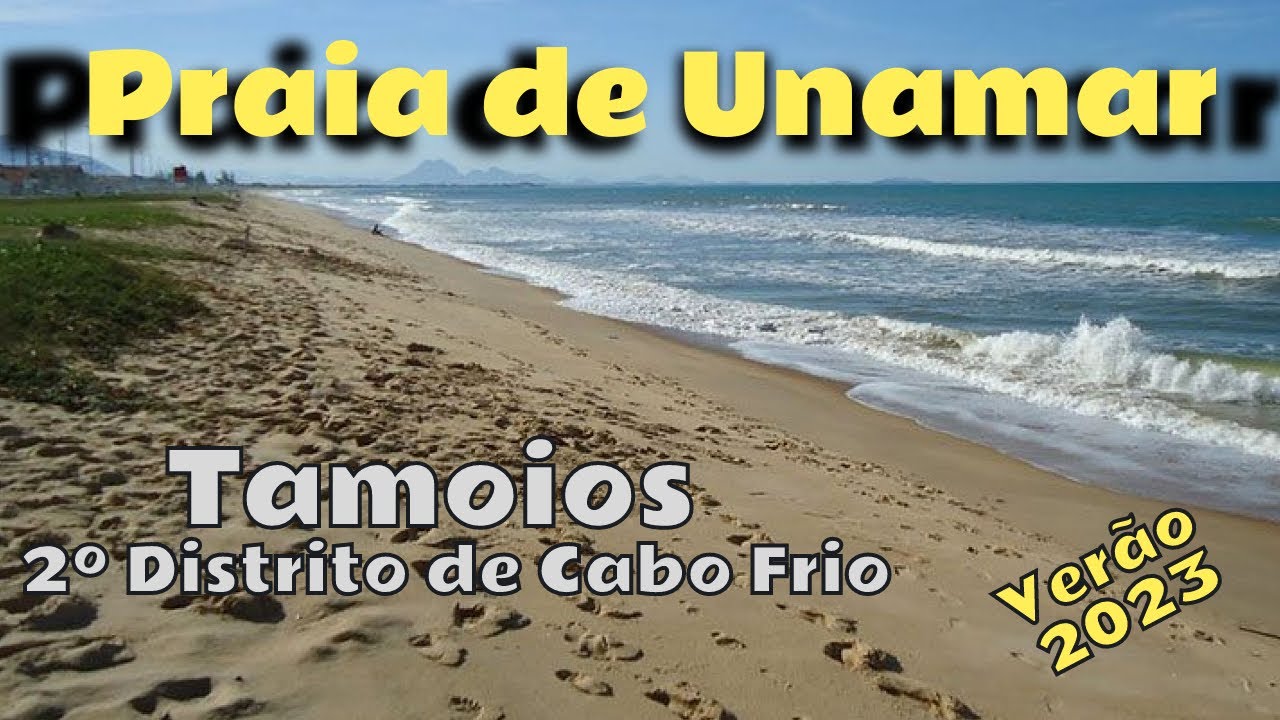 Praia de Unamar, 2º Distrito de Cabo Frio (Tamoios). Confira esta praia na alta temporada.