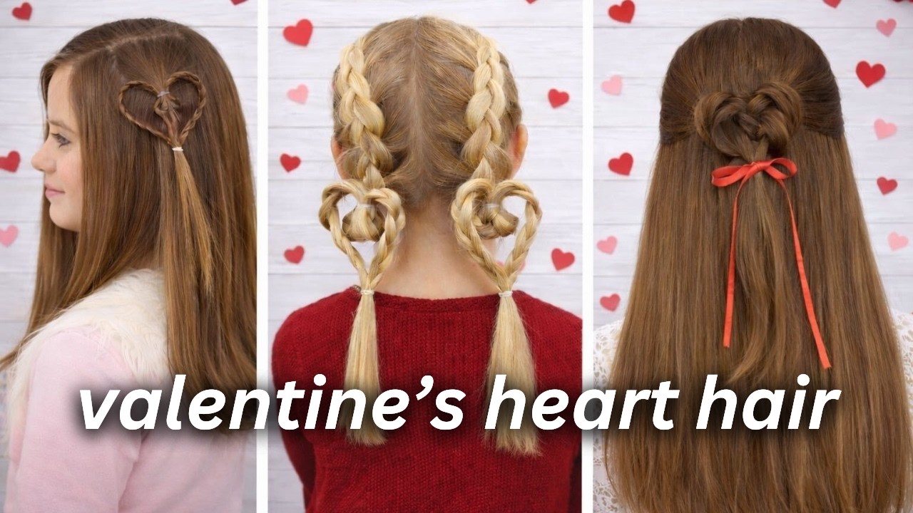 3 Easy Valentine’s Day Heart Hairstyles?