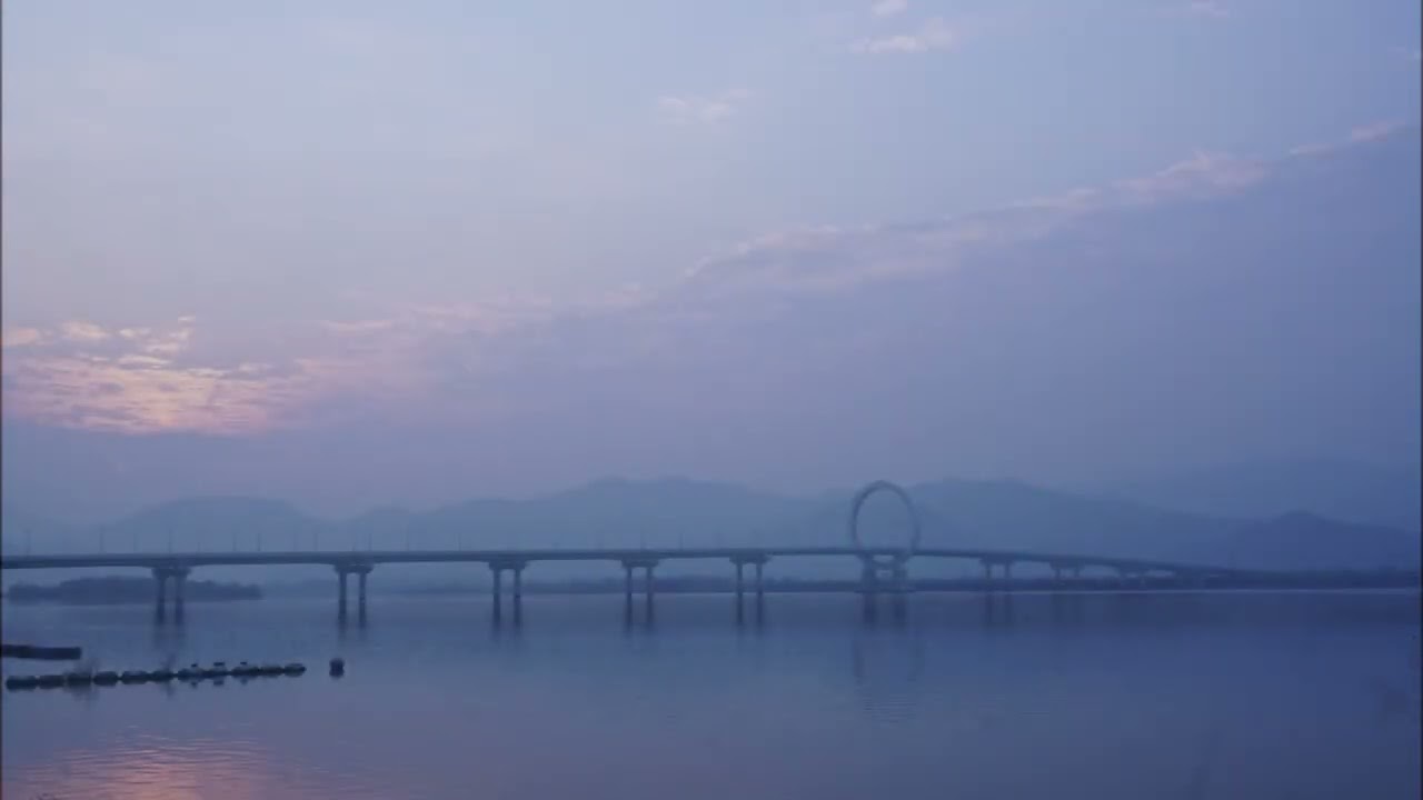 춘천호반 노을