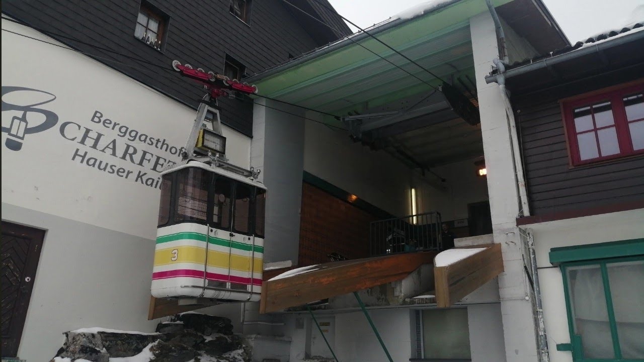 8PB Tauernseilbahn - Hauser Kaibling, Schladming | Talfahrt, original Audio (2024)