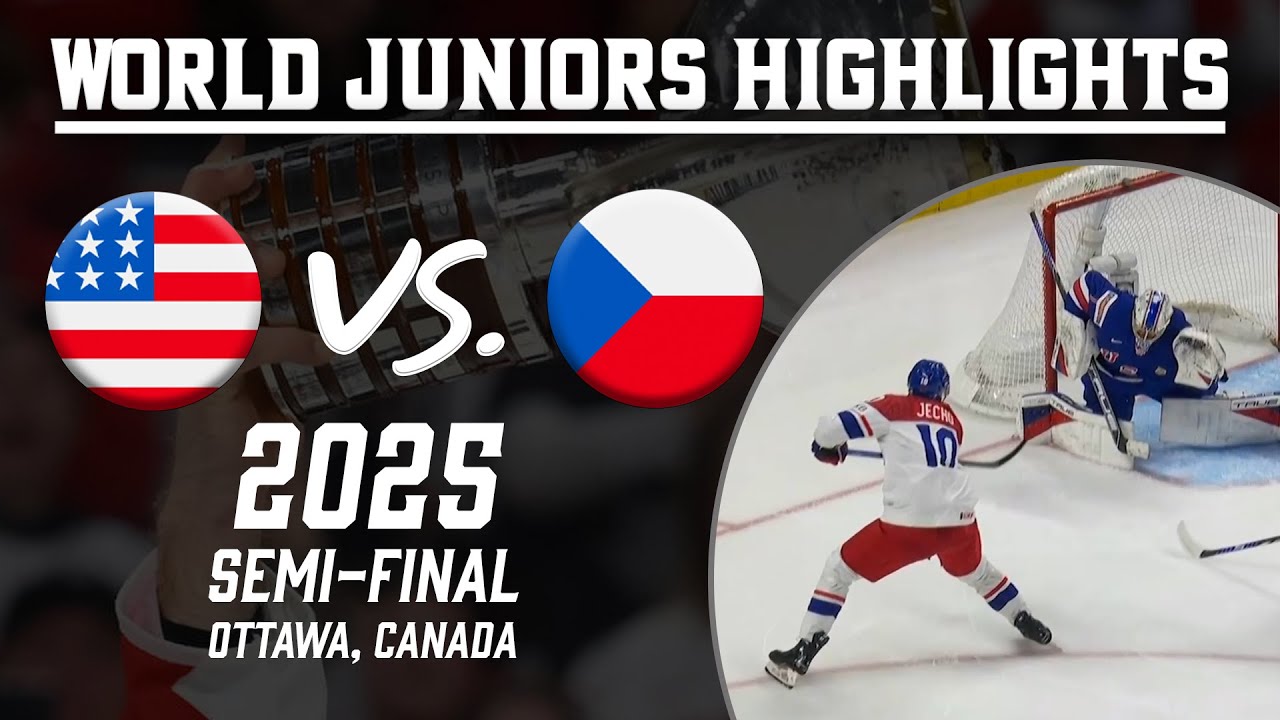 United States vs. Czechia | 2025 WJC Semi-Final | Extended Highlights