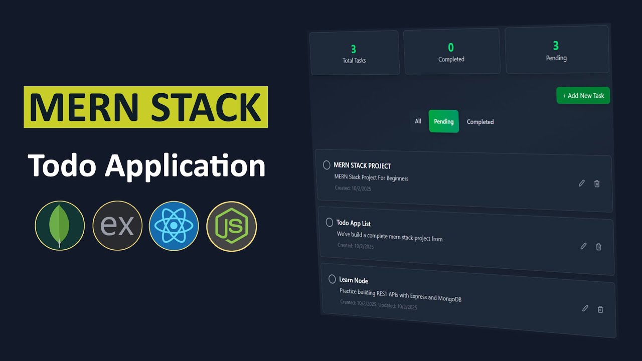 Build a Full Stack Todo App using MERN | Easy Beginner Project