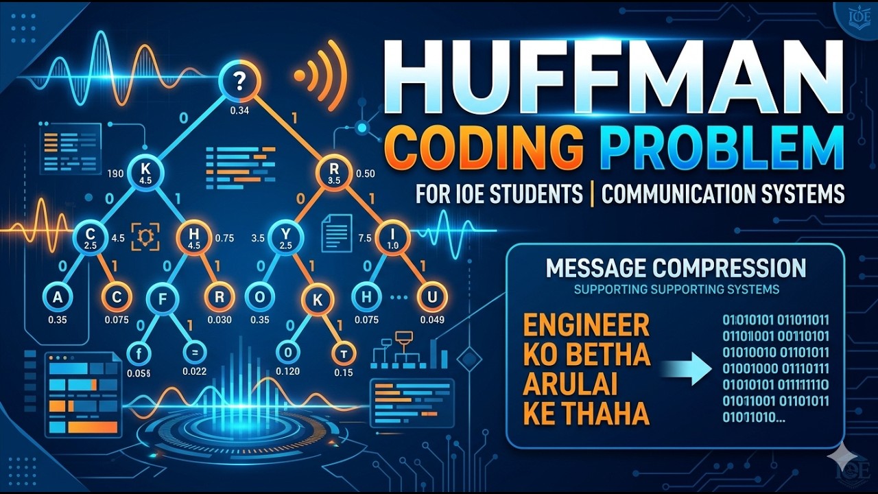 Huffman Coding | Communication System | IOE important question