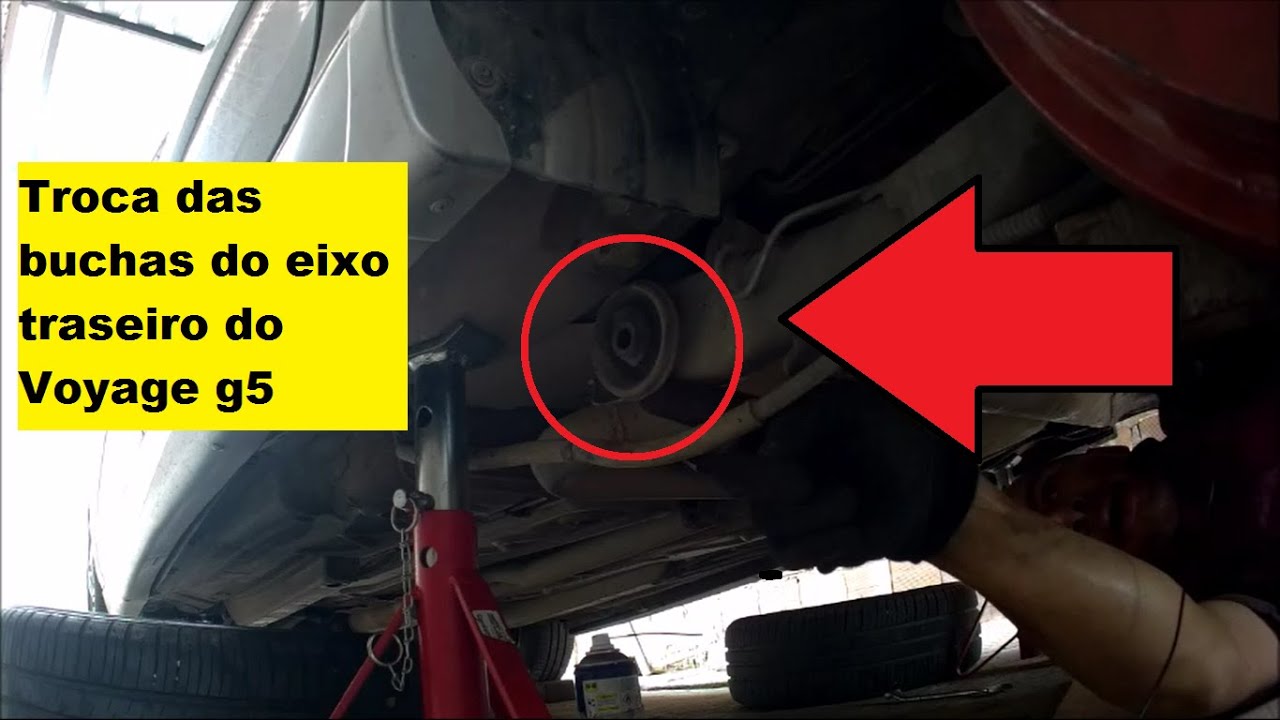 Troca da bucha eixo traseiro Voyage g5 e derivados
