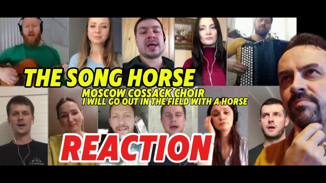 The song Horse. Moscow Cossack Choir. I will go out in the field with a horse REACTION