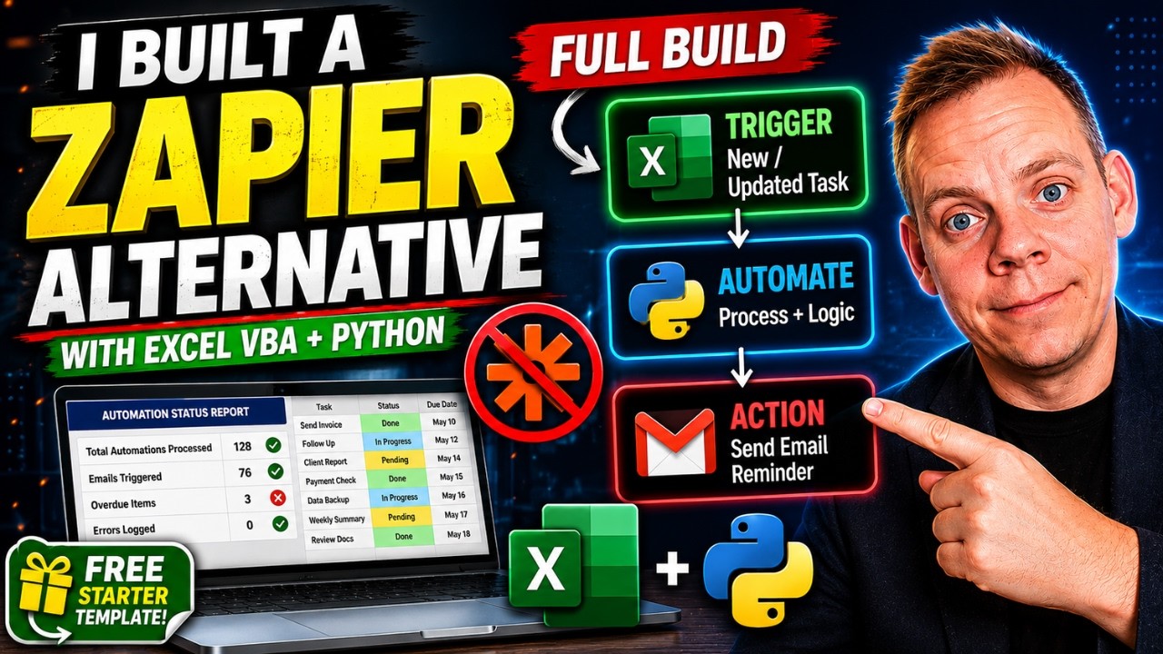 Создание альтернативы Zapier в Excel + Python (полная система автоматизации)