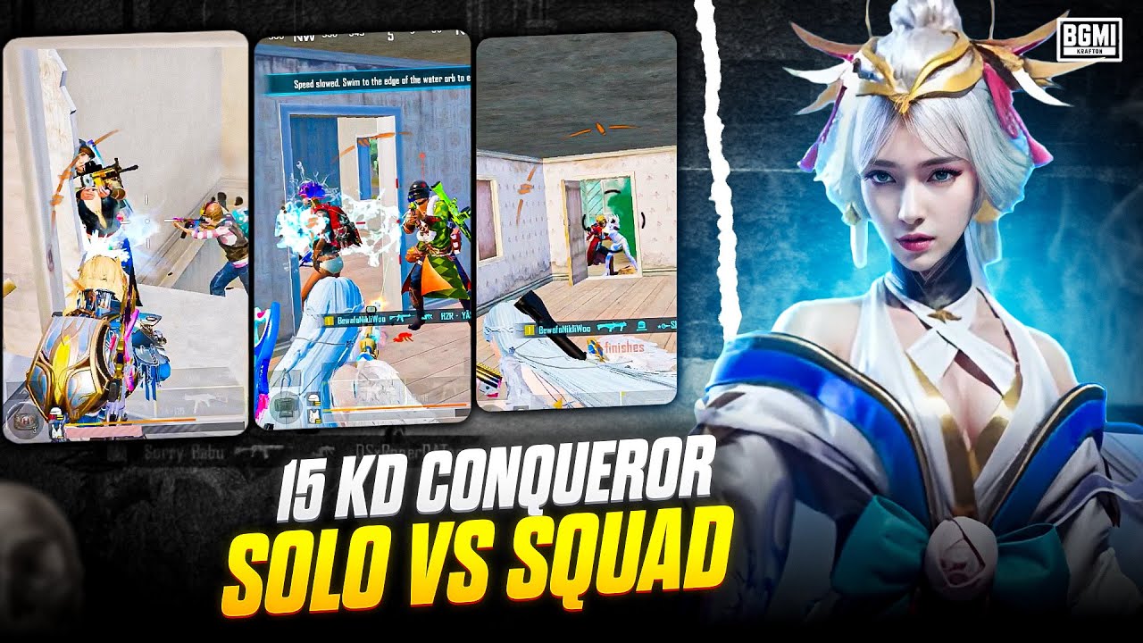 Spoiling PRO CONQUEROR’s 7 WWCD challenge💀[ Solo vs Squad ] | Fastest 1versus4 Clutches🔥