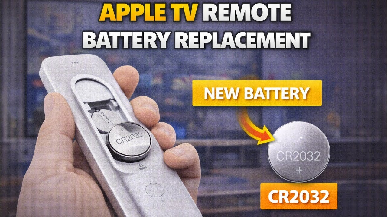 Apple TV Remote Battery Replacement (Fix Dead Remote Fast)