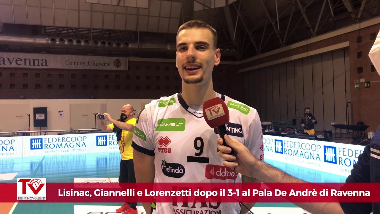 Lisinac, Giannelli e Lorenzetti dopo il 3-1 a Ravenna