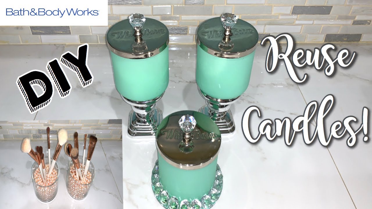 HOW TO REPURPOSE CANDLES | BATH AND BODY WORKS | HOW TO CLEAN CANDLES | DIY