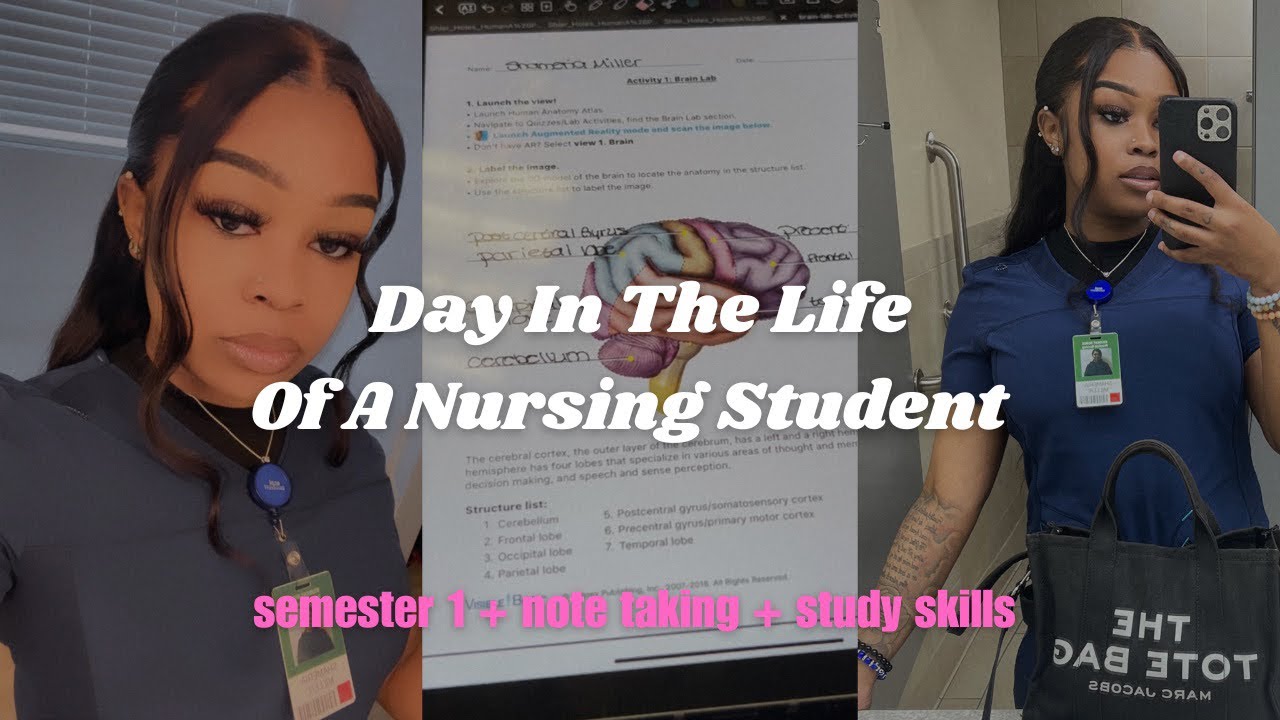 vlog : day in life of a nursing student | lpn + note taking + study skills + bottle girl talk ❤︎︎