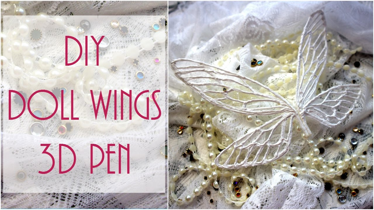 Elf Wings for Monster high, Barbie / 3d pen / Doll Craft Ideas / Fairy Wings / DIY / WIP / Easy!