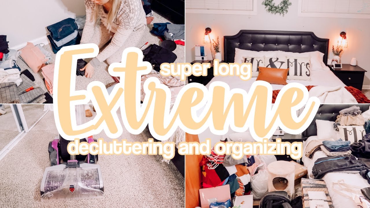 SUPER LONG EXTREME DECLUTTER AND ORGANIZE // SPEED CLEANING MOTIVATION // CLEAN WITH ME 2021