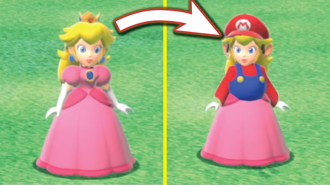 So I modded Princess Peach... [cursed Mario images] (Super Mario 3D World + Bowser's Fury)