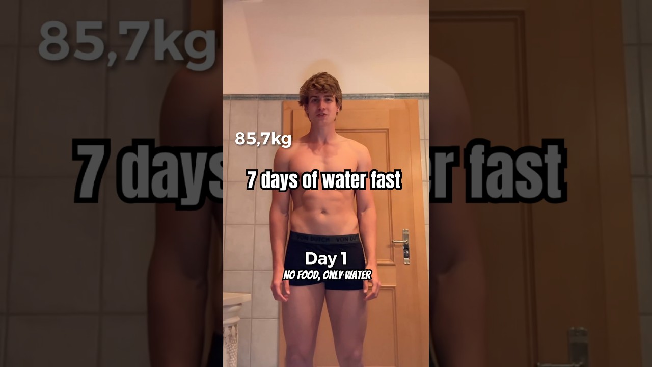 7 Days Water fast (no food, only water) #waterfasting #waterfast #diet #sports
