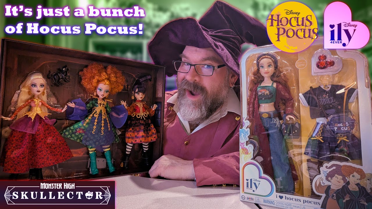Monster High 🧹 Hocus Pocus Skullector Dolls & Disney Ily 4Ever I Love Hocus Pocus Распаковка и обзор
