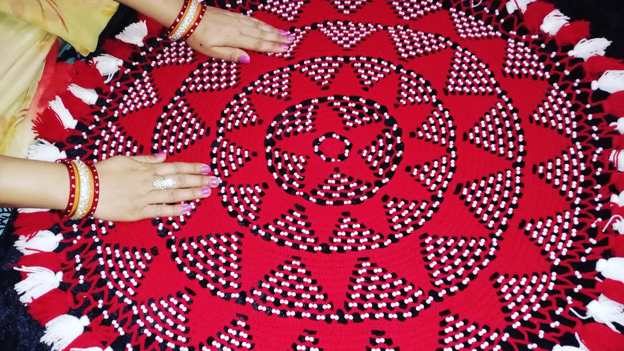 Very beautiful moti thalposh new thalposh design jarur deakhe👌 #thalposh #tablecover #designs